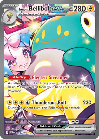 Iono's Bellibolt ex (Journey Together 183/159)